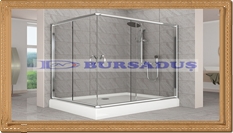 Dikdöretgen Cam Kabin