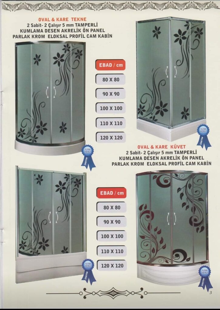 Bursa Duşakabin Tek Camı Fiyatı